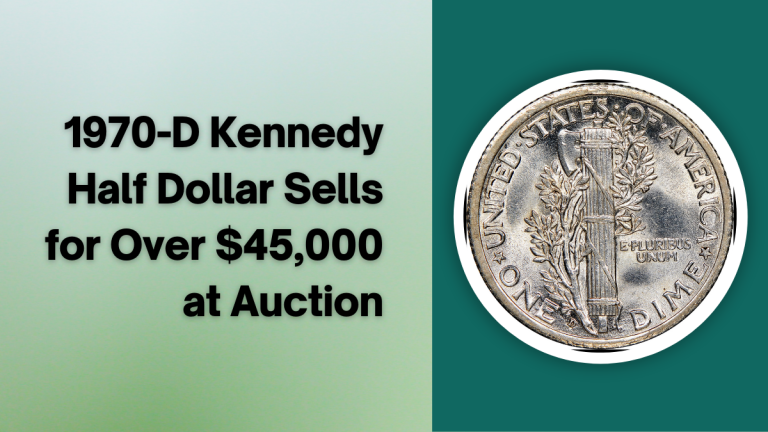 1970-D Kennedy Half Dollar Sells for Over $45,000 at Auction