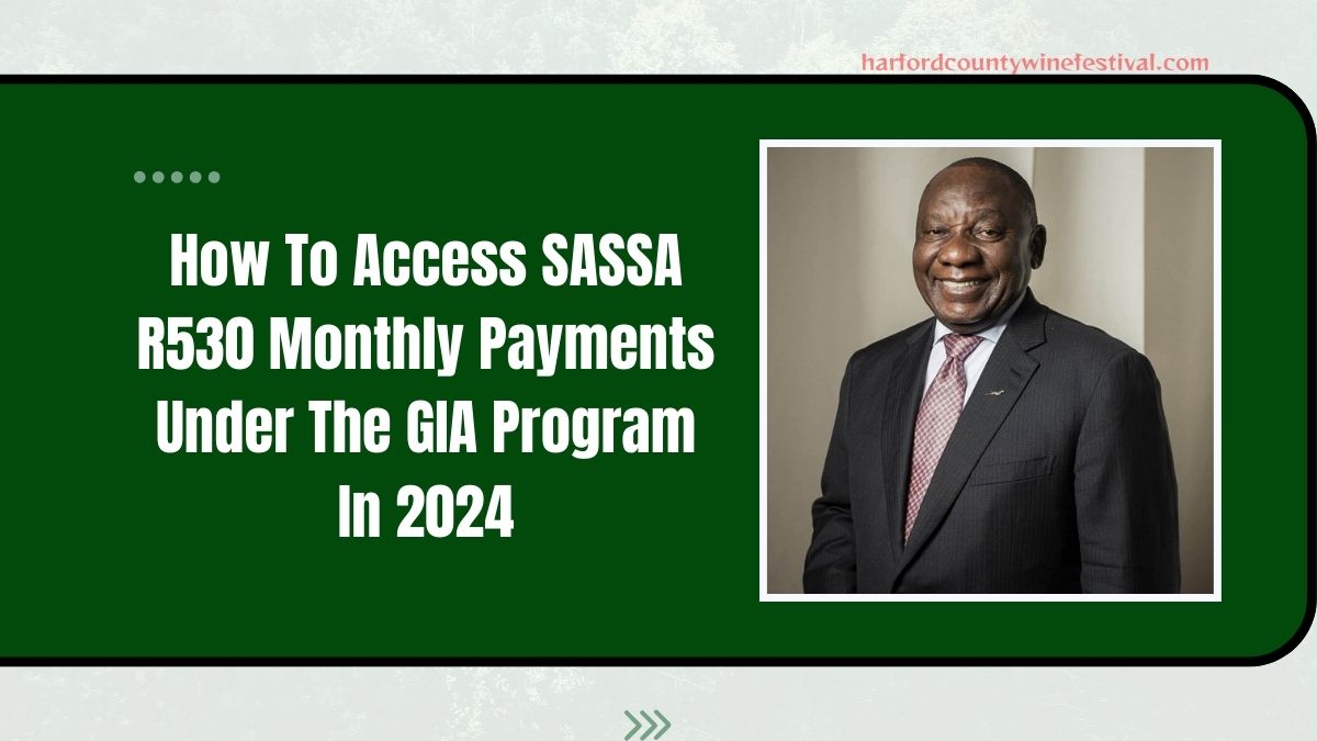 How To Access SASSA R530 Monthly Payments Under The GIA Program In 2024